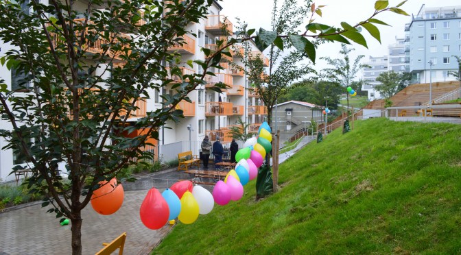 Ballonger på snöre